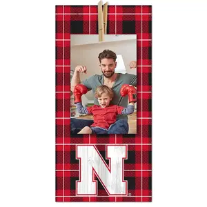 Nebraska Logo Pattern Clothespin 6x12