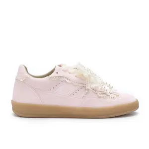 ELEANOR Lace & Pearl Bow Sneakers – Cute Sweet Style