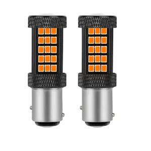2x 1157 LED Strobe Flashing Brake Stop Bulbs Tail Blinking Safety Warning Light