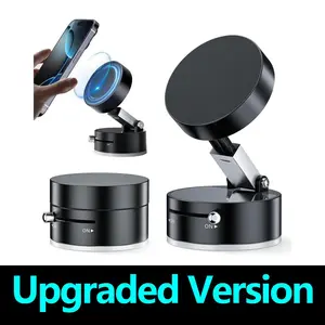 [Upgraded version]  Mobile phone holder is sturdy and durable Multifunctional Magsafe Vacuum Magnetic Phone Stand,Suction cup Magnetic Phone Holder,Foldable Portable Vacuum Magnetic Cell Phone Holder mount horn Electronics Accessories car phone holder