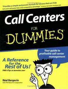 USED Book - Call Centers For Dummies by Real Bergevin (Paperback) - english