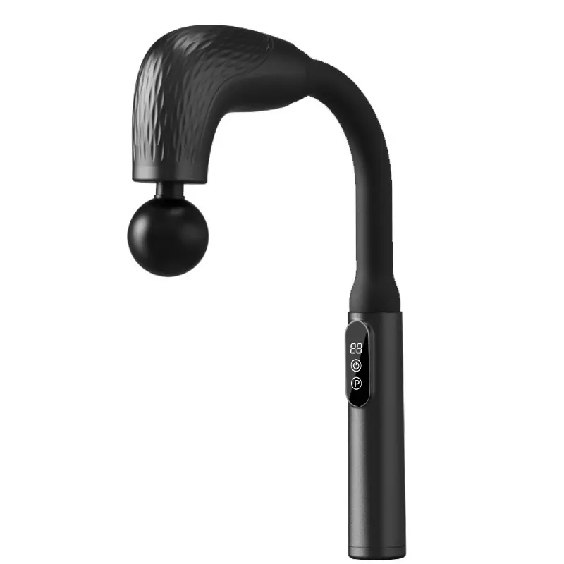 Massage Gun with Upgraded Extension Handle, 10MM Massage Gun Deep Tissue, Back Massager, Muscles/Neck/Shoulders/Waist/Legs Massager Portable for Pain Relief, 4 Massage Heads & 5 Speed Levels