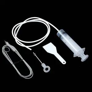 5-Piece Refrigerator Drain Cleaner Tool Kit, Plunger Unclogger, Outlet Cleaning Set, Drain Blockage Remover, Kitchen Maintenance Tools