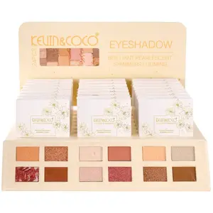 Sombra de Ojos 4 Colores Kevin & Coco - Venta al por Mayor Display 24 Unidades (KC1352)