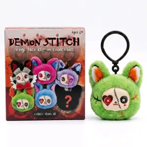 1:DEMON STITCH Vinyl Face Plush Collectible Clip-On Keychain, New Surprise Assortment Item