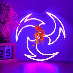 Swirl Neon Light, Dreamy Hues & Smooth Lines, Mysterious Romantic Ambiance, Ideal for Bedrooms Parties Coffee Corners, Gift Idea