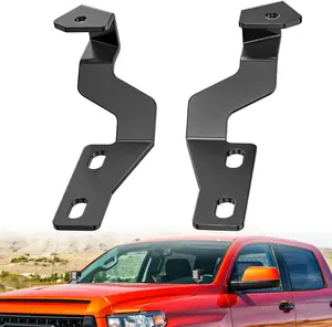 Nilight Ditch Light Brackets Hood Hinges Mount Bracket Kit for Auxiliary Offroad LED Pods Work Lighting Compatible with Toyota Tundra 2014 2015 2016 2017 2018 2019 2020 2021, Auxiliary Lighting, Fits Leds