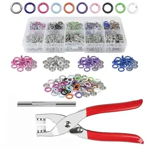 Metal Snaps Buttons Tool Kit - 200 Sets with Fastener Pliers Press Tool for Sewing, Crafting
