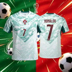 2026 Portugal Home Away 7# Cristiano Ronaldo Short And Long Sleeve Soccer Jersey Fans Version Breathable