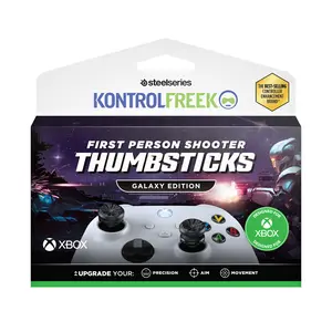 KontrolFreek FPS Freek Galaxy Black for Xbox One and Xbox Series X Controller | 2 Performance Thumbsticks | 1 High-Rise, 1 Mid-Rise | Black