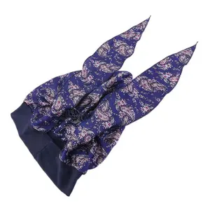Satin Paisley Head Scarf Cap, Elastic Bandana Turban Hat, Silky Pre-Tied Headwrap for Women Hair Cover & Sleep Protection