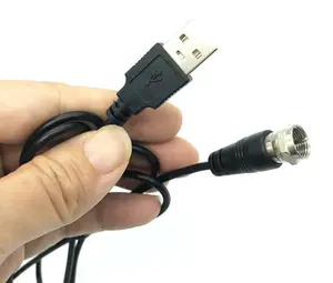 HDTV Antenna Amplifier Signal Booster with Cable, Low Noise, Easy Installation, Antenna Adapter