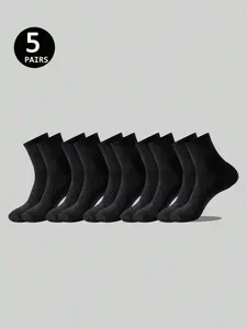 Unisex Crew Socks, Cartoon Pattern, Fitted Style, Sweat-Wicking Anti-Odor, Comfortable Soft Material, All-Season Wear