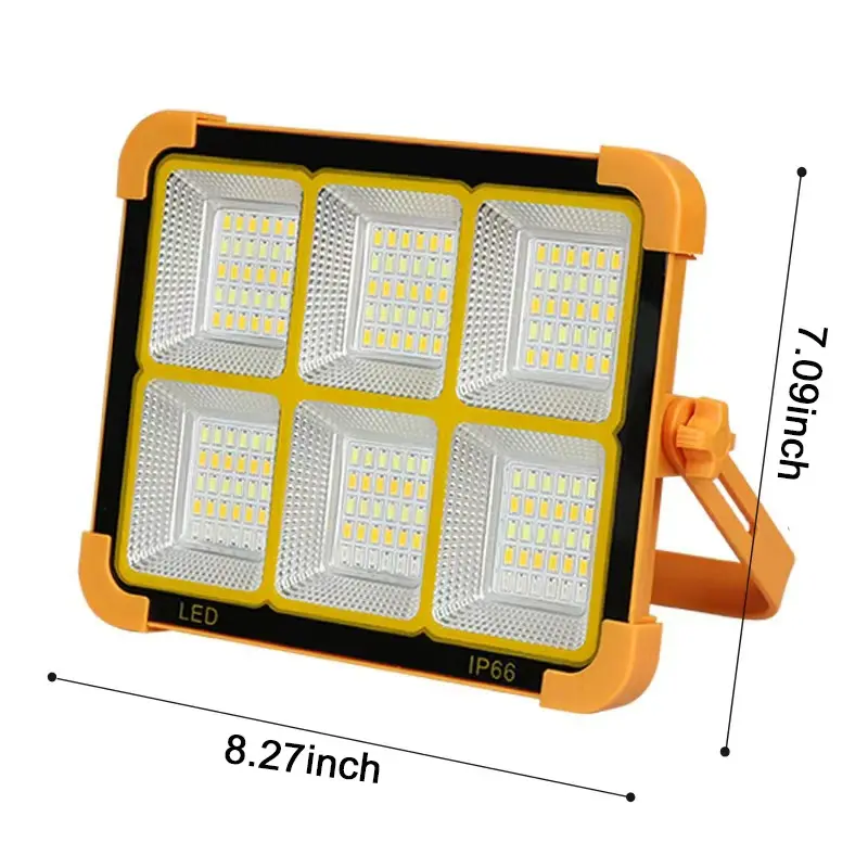 Super Bright Waterproof Solar Camping Lamp, Rechargeable Emergency Spotlight with Power Bank Function for Outdoor Fishing & Blackout,SolarEmergencyLight ,RechargeableSpotlight ,CampingLight ,FishingLight ,PowerOutageLight ,PortableFloodlight