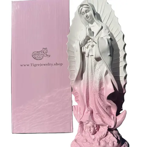 Virgen Mary Statue - Religious Ornaments Decor