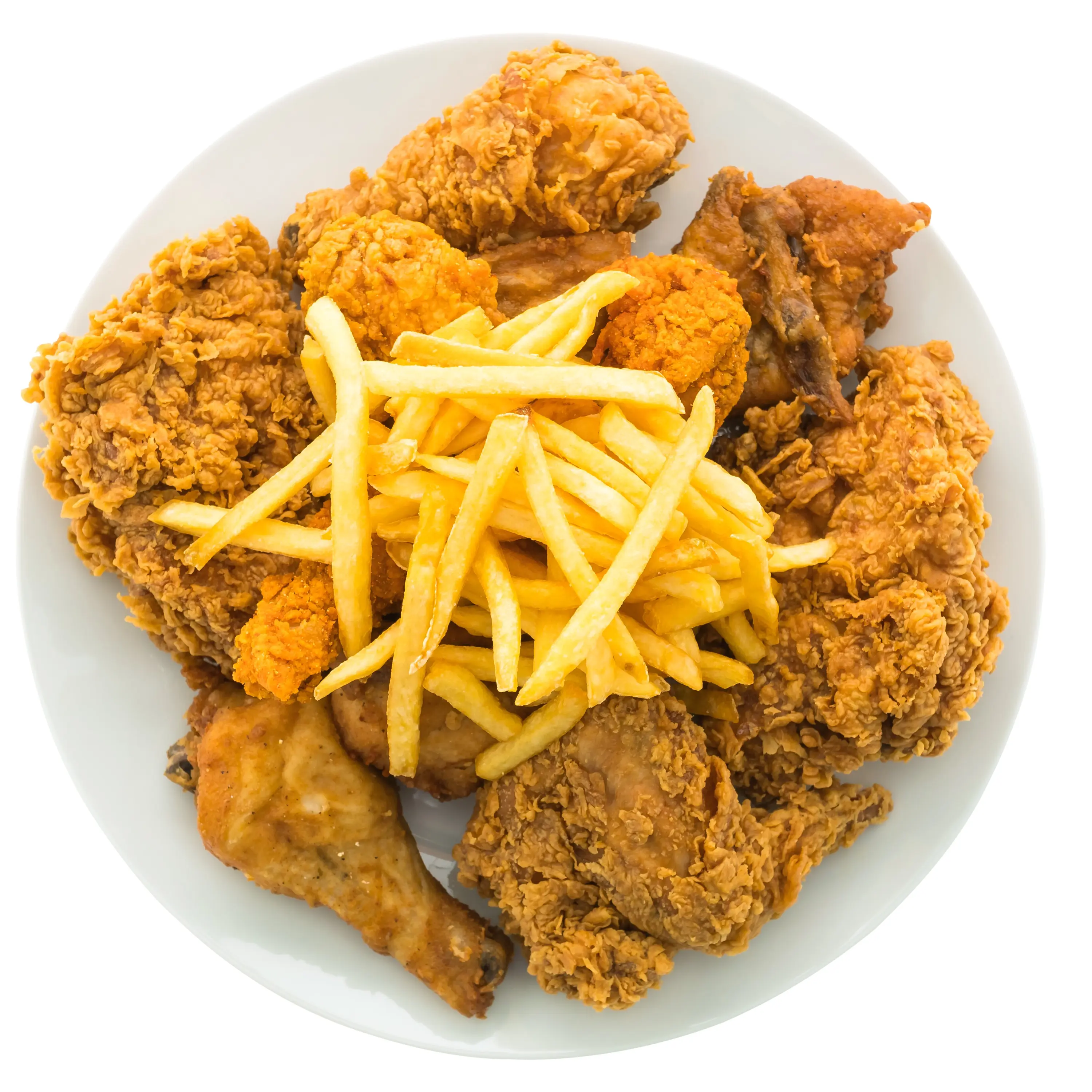 Mayo Ayiti Fried Chicken with Crispy French Fries for a Classic Southern Comfort Food Experience