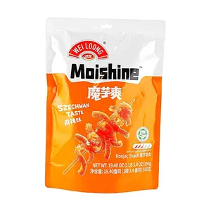WEILONG Konjac Jelly Spicy Flavor 550g - Low Calorie, Low Fat, High Fiber Healthy Snack
