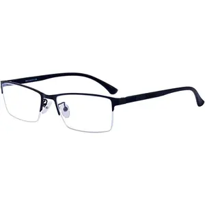 Fashion Black Half Frame Clear Lens Business Glasses Frame Women/Men