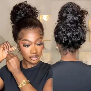 [Flash Sale:22" Deals(20" Same Price)] Ashimary Water Wave Invisi-Strap Snug Fit 360 Skin Lace Frontal Human Hair Wig Bleached Knots With Drawstring#Summervibes