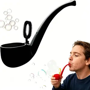 Bubble Pipe — Novelty Bubble-Blowing Toy, Realistic Stress-Relief Bubble Pipe, Retro-Style Magic Bubble Tube, Outdoor Simulation Bubble Tube Stress Toy — A Fun Party Gift for All Ages, Party Accessory, Party Favor, Goodie Bag Fillers