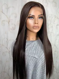 Fashion Deep 26-Inch 180% Density Lace Front Wig, Ultra Soft Straight Hair, No Glue, Pre-Attached, Ideal for Daily Use, Daily Wear Ready, Glueless Straight Wigs