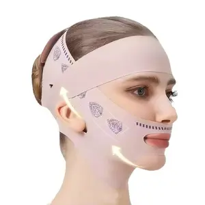 Lifting And Firming Double Chin Sleep Mask, Anti-Sagging Breathable Bandage To Improve Facial Forehead Lines And Nasolabial Folds