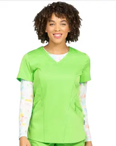 Ava Therese Back Knit Scrub Top