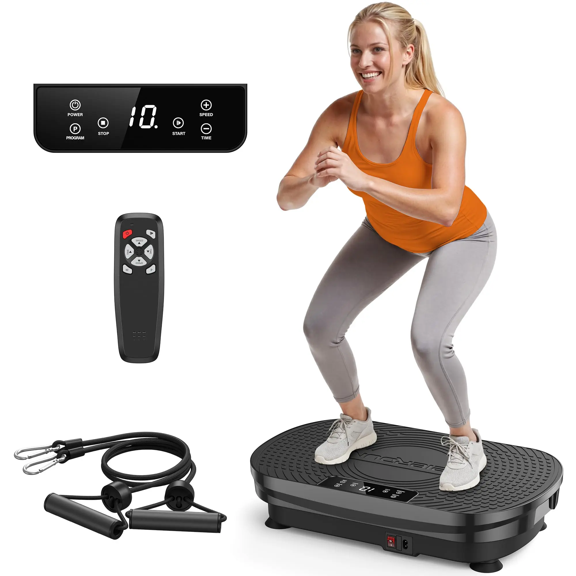 FED Fitness Feierdun Series VP2 Vibration Plate Whole Body Vibration Fitness Platform for Home Full Body Workout & Muscle Toning Training