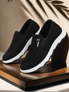Men's Comfortable Soft Sole Casual Shoes, Lightweight One-Click Canvas Sneakers, Dad Shoes, Non-Tiring Walking Shoes