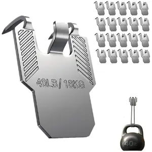 20PCS 40 lb Claw Picture Hangers for Drywall, Claw Drywall Picture Hanging Hooks, No Damage Heavy Duty Wall Hanger for Room Office Decor, Easy Nail-Free Tool-Free