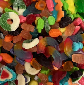 Pure Sugar Candy Sweet and Sour Gummy Snack Mix, 1 Pound Bag