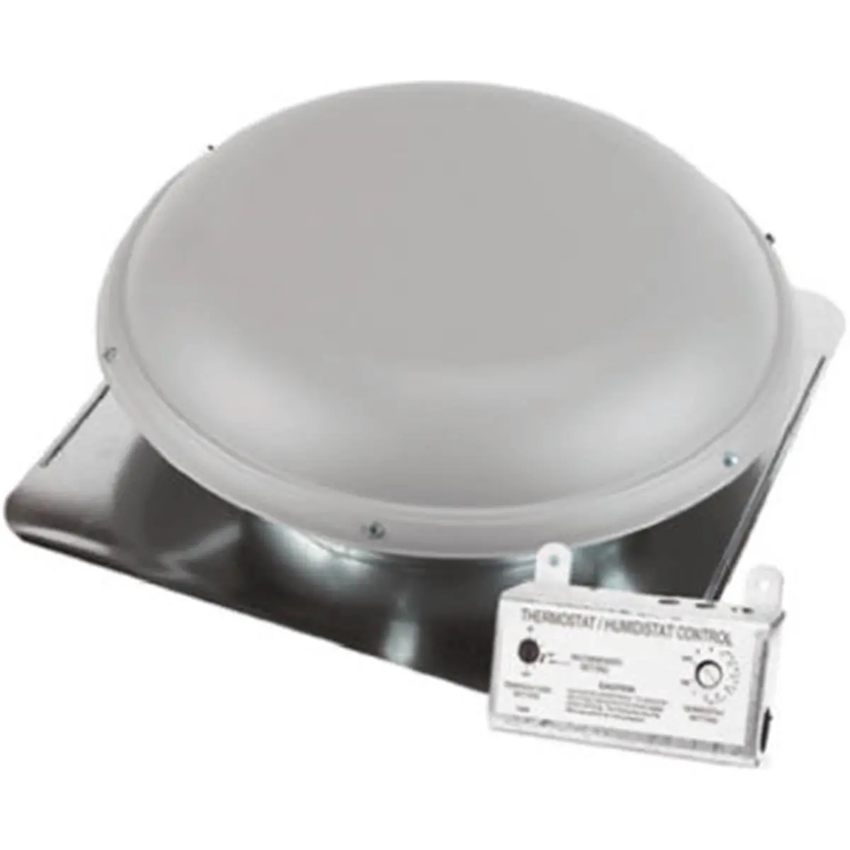 212 MAIN Air Vent 53830 RV26ML Metal Dome Roof Mounted Power Attic Ventilator - Gray, Adjustable Dome Shape, 1170 Cfm, 25" Diameter, 14.5 In., 17.5 lbs, 2.8 Amp Motor