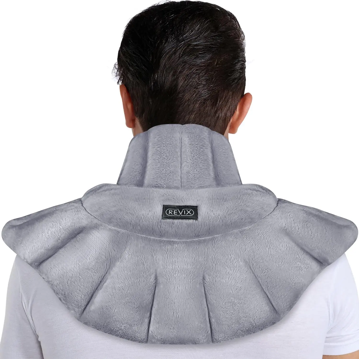 REVIX Reusable Microwavable Heated Pad Unscented，Heat Wrap with Natural Seeds Filling for Shoulder, Neck, Stomach, Back