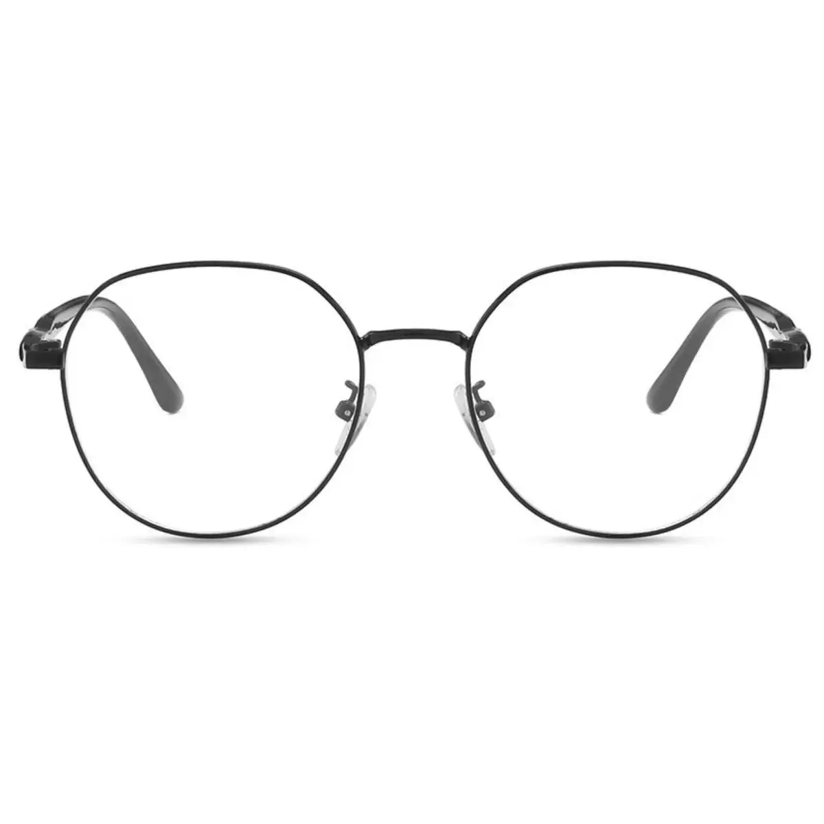 Women's 2026 Fashion Minimalist Wire Frame Digital Glasses - Blue Light Filtering, Modern Flat PC Lenses, Non-Prescription Metallic Frames, Ideal for Office, Gaming
