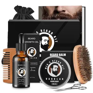 Beard Grooming Kit,  Mustache Men's Gifts Set for Boyfriend Husband Fathers Dad Him Hair Care Cleansing