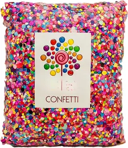 Confetti.Value Mexican Colorful Paper Confetti.  Bag .95lb/425gr.