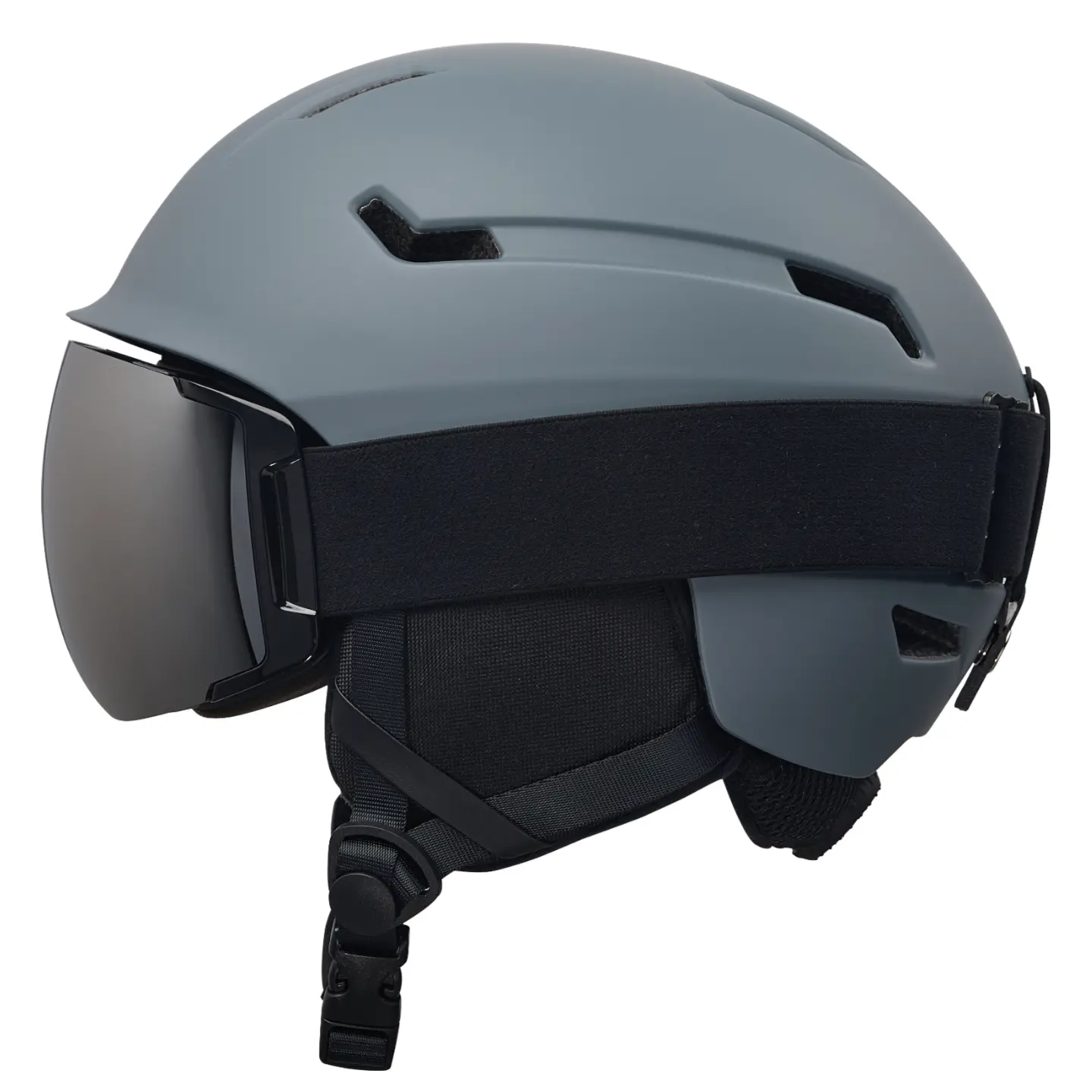 Adjustable Ski & Snowboard Helmet with Magnetic Goggles -- Shock ...