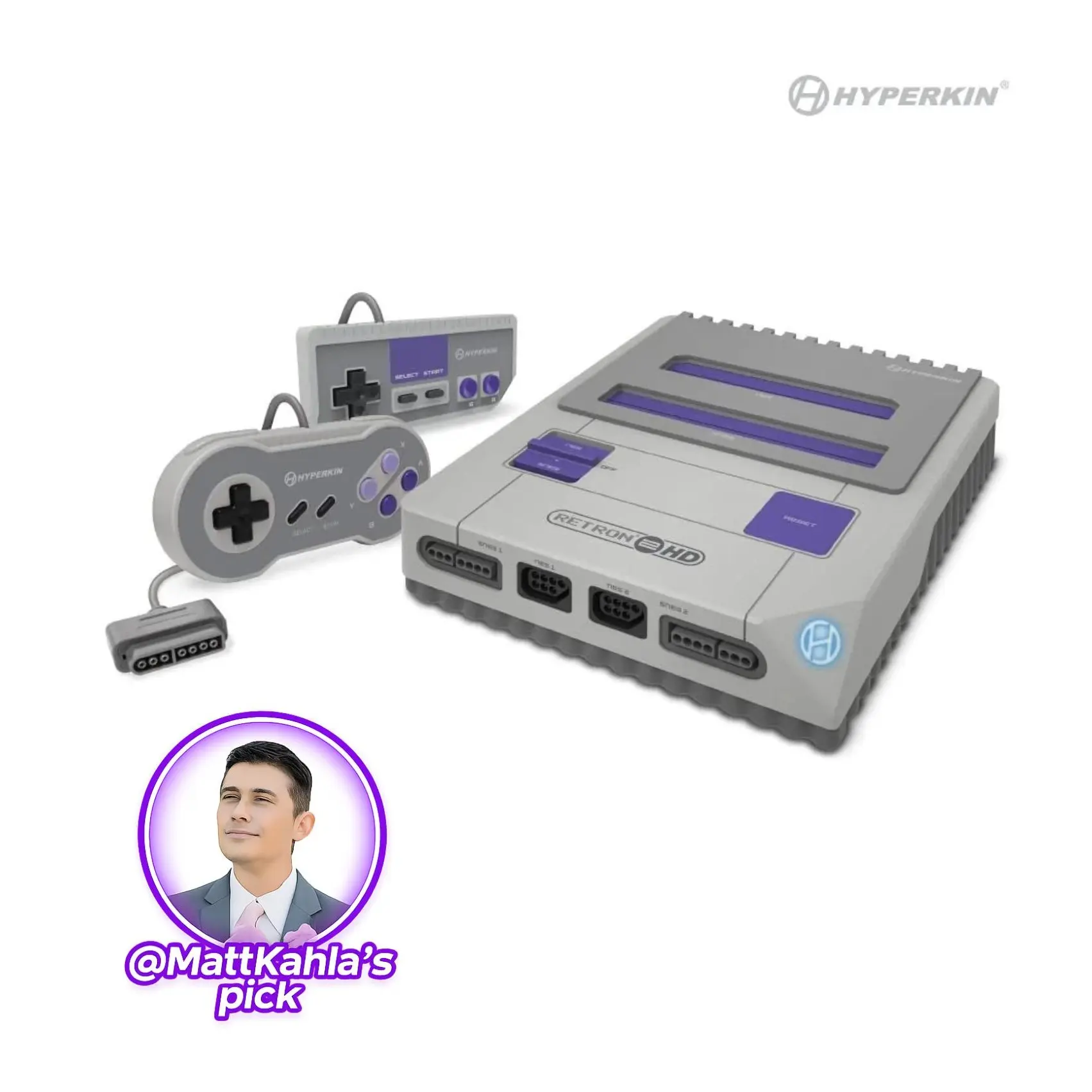Hyperkin RetroN 2 HD Gaming Console for NES/Super NES/Super Famicom - Gray
