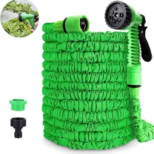 Expandable Garden Hose 25FT-200FT Magic Water Pipes for Home Garden Daily Watering Tools High-Pressure Car Wash Cleaning Water Gun