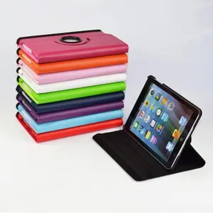 360° Rotating Leather Folio Case for iPad Mini 3/4, Premium Lychee Texture Protective Cover with Multi-Angle Stand, Slim Lightweight Shockproof Full Body Protection, Multi-Color Options, Auto Sleep/Wake Function
