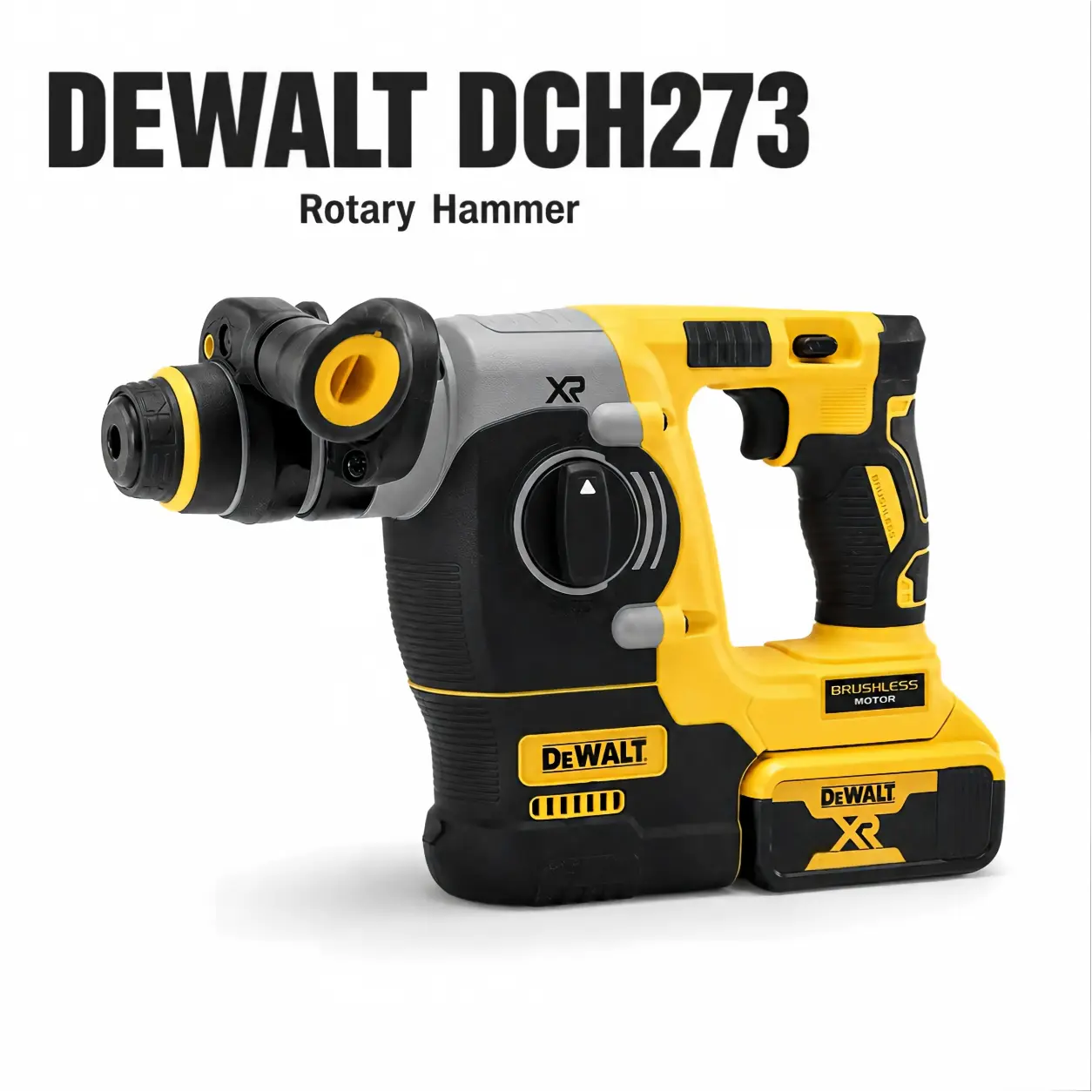 DEWALT DCH273 Rotary Hammer - 26mm Concrete Drilling Capacity (Tools & Hardware, Hand Tools Accessory) max xr brushless impact wrench control mode electronic brake reverse function cordless lithium-ion cordless impact torque nm construction task electric