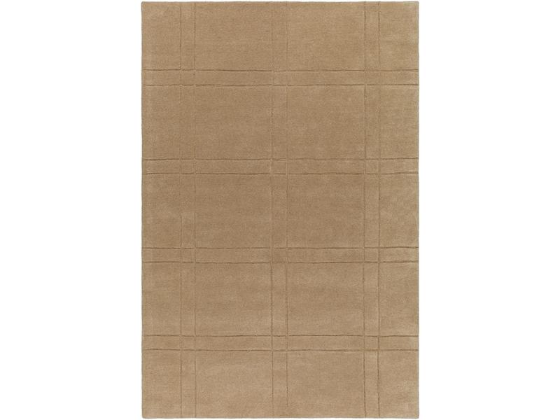 Livabliss BKO2357-576 Hand-Tufted Medium Pile Wool Face Durable Rectangular Home Decorative Rug - 5 Ft. X 7 Ft. 6 In. Sand & Khaki Soft Brook Indoor Area Mat