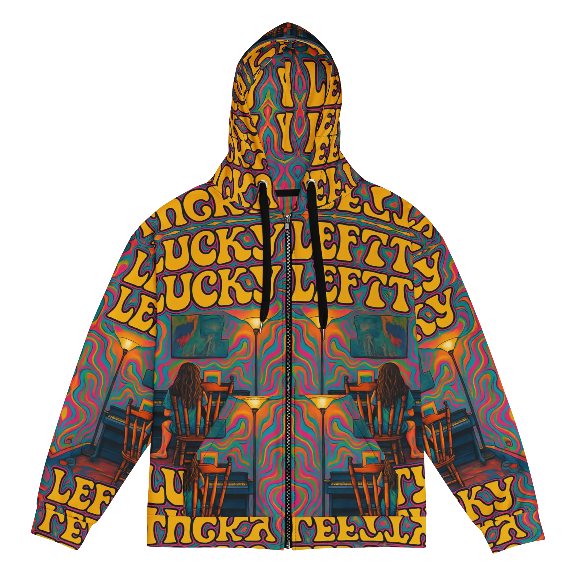 Psychedelic Paradox Premium Zip Hoodie