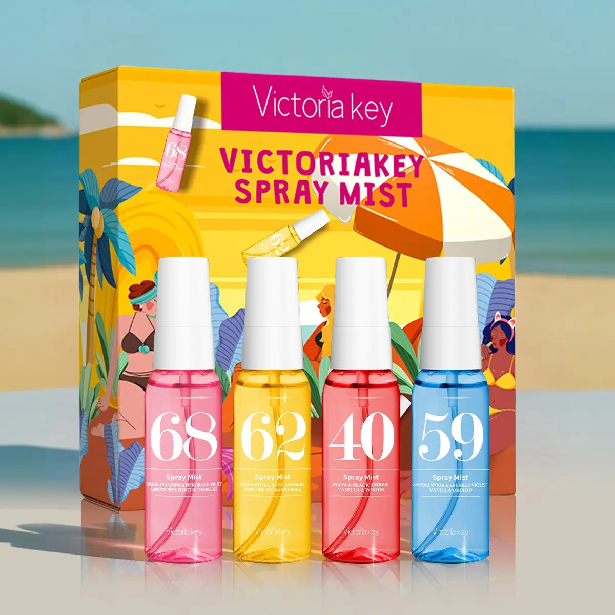 40ml Floral, Fruity and Gourmand Notes Perfume Set, Fruit Floral Scent, Fruity Scents, 4 Counts/set Long-Lasting Fragrances for Women, Daily Use or Gifts, Fragrance Gift Bundle, All-Occasion Perfume Collection, Daily Wear Fragrance