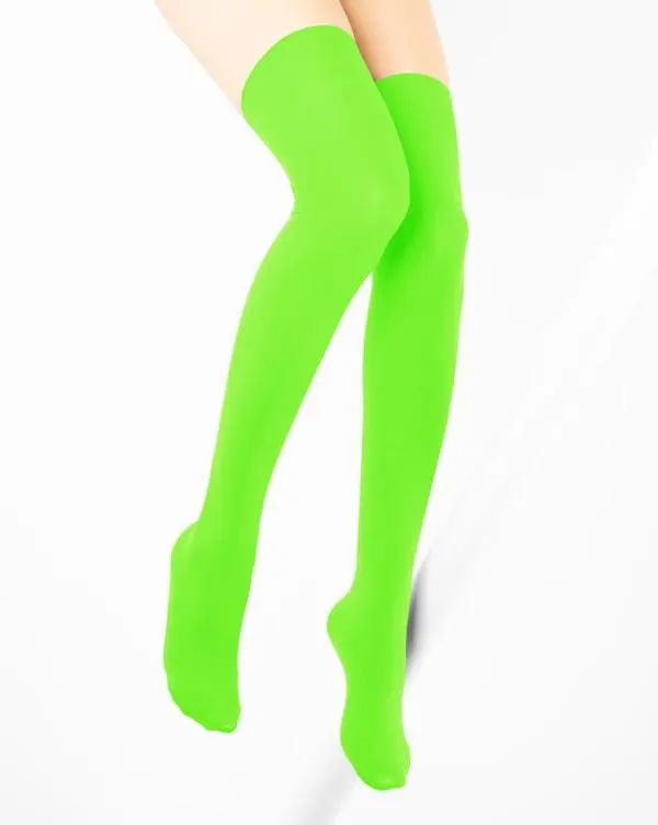 Thigh Highs 60 Denier - Neon Green