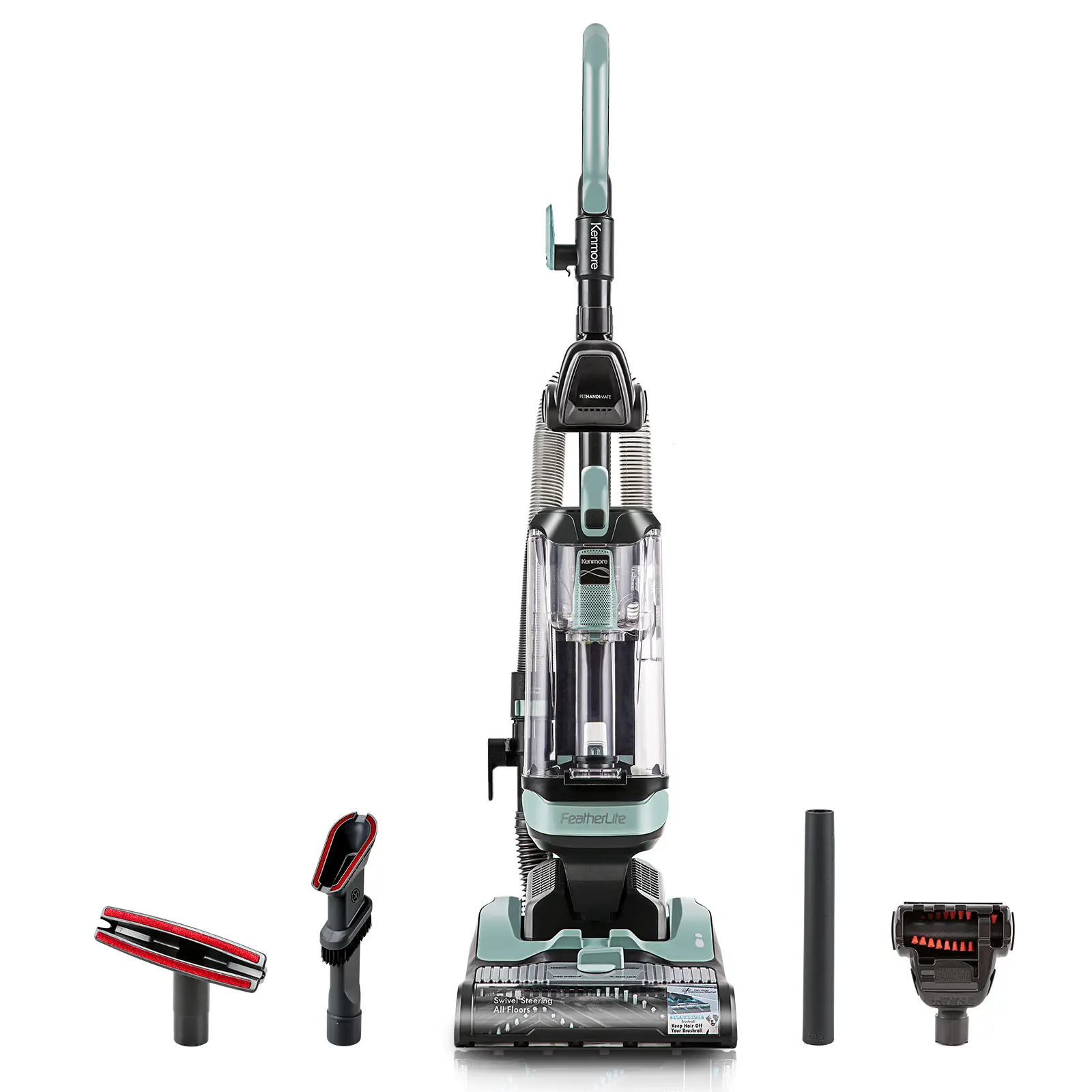 Kenmore Corded Bagless Upright Vacuum Cleaner - 11lb Lightweight Body, 1000W, 120V, 4 Height Adjustments, Hair Eliminator Cleaning Brush, Pet HandiMate, 2 Accessories, 3L Capacity, Light Green Upholstery & Carpet Cleaner, Home, Us Plug