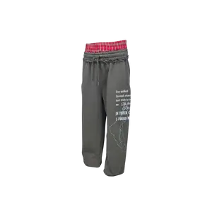Distressed Dual-Layer Sweats