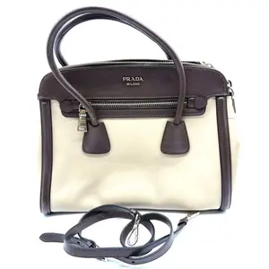 Pre-owned PRADA leather Messenger Bags Esplanade crossbody bag