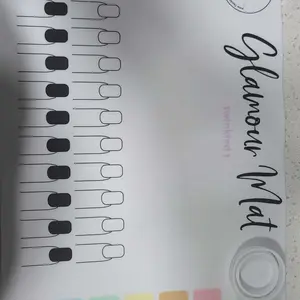 Twinkled T Glamour Nail Art Mat w Collapsible Cup and Paint Palette