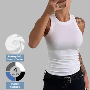 Flamingals Solid Rib-Knit Round Neck Tank Top Womenswear